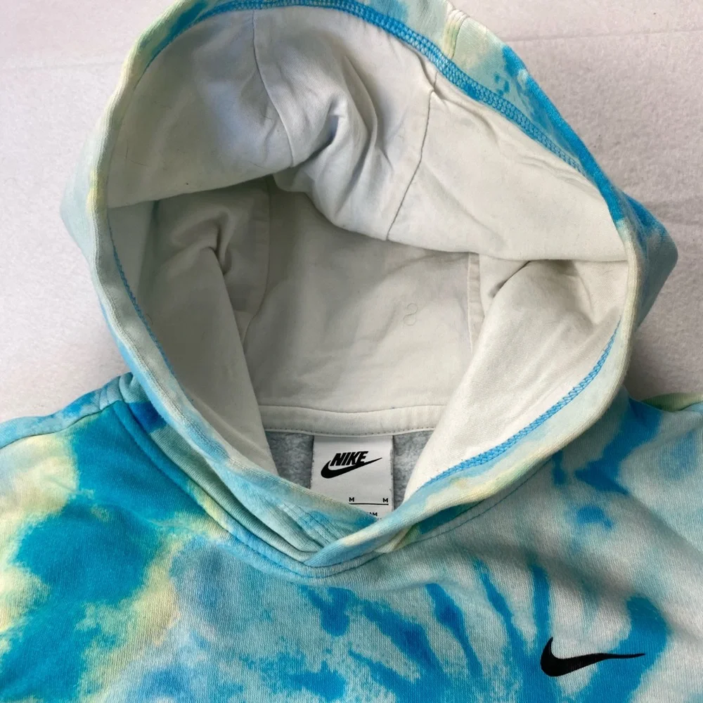 Nike Kids Tie-Dye Hoodie - Blue and Yellow Size 10/12